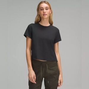 Lululemon Classic-Fit Cotton-Blend T-Shirt Black Size 10
